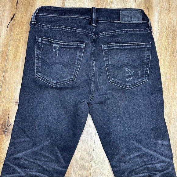 American Eagle Air flex Black Skinny Jeans Size 28 x 30 - Picture 7 of 12